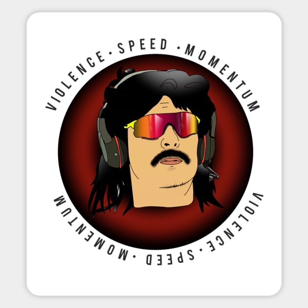 Dr Disrespect Sticker by Suzannafell